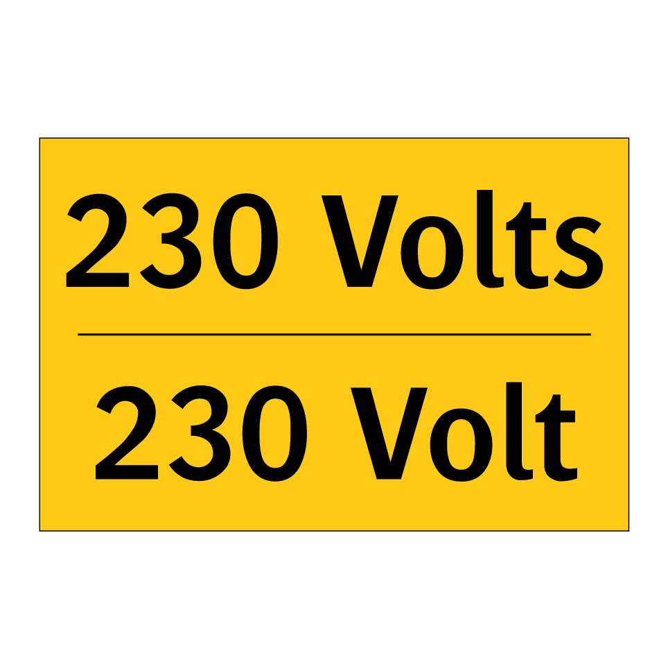 230 Volts - 230 Volt