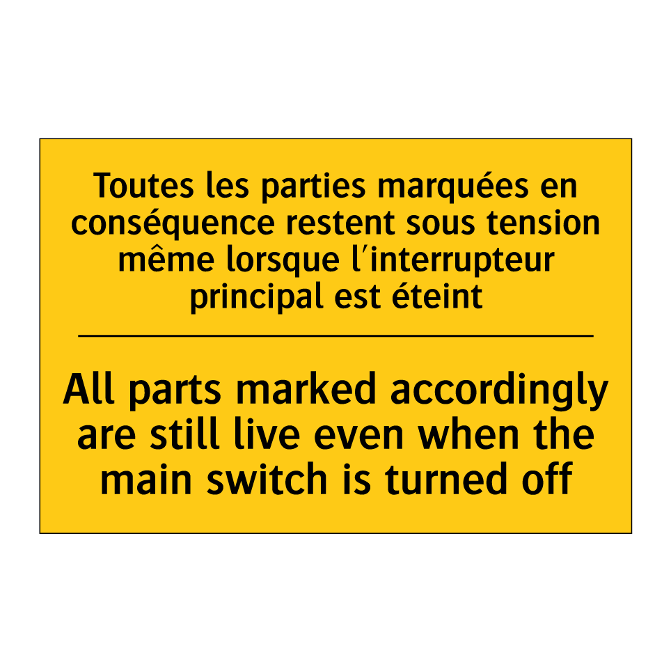 Toutes les parties marquées en  /.../ - All parts marked accordingly are  /.../