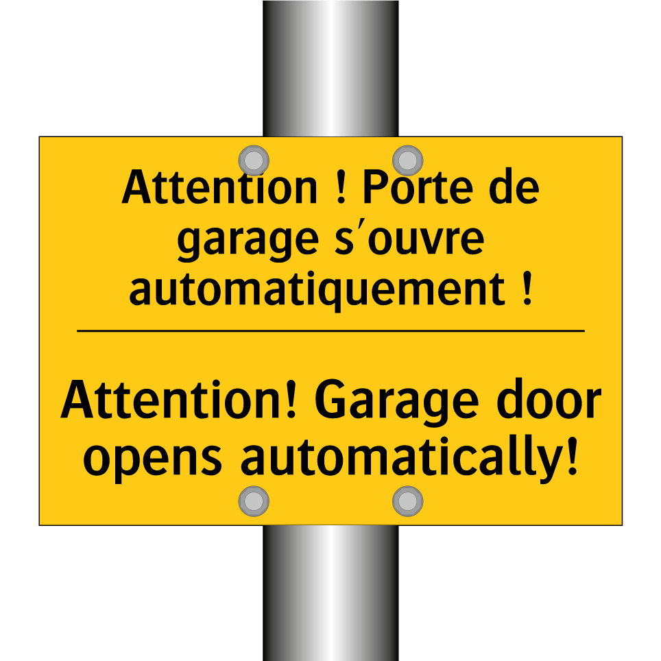 Attention ! Porte de garage s'ouvre  /.../ - Attention! Garage door opens automatically! /.../