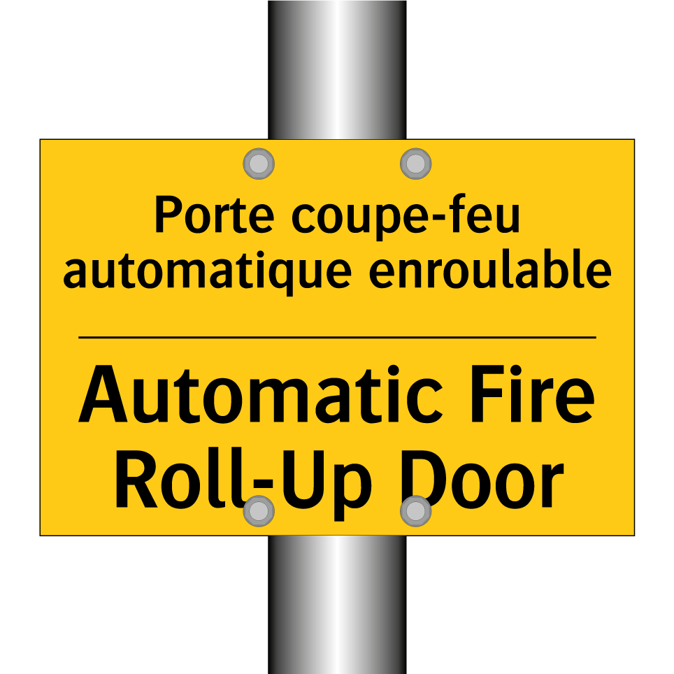 Porte coupe-feu automatique enroulable /.../ - Automatic Fire Roll-Up Door