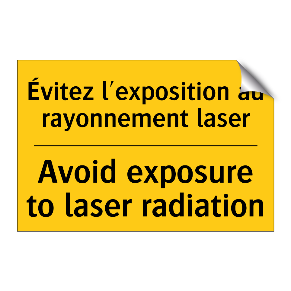 Évitez l'exposition au rayonnement  /.../ - Avoid exposure to laser radiation /.../