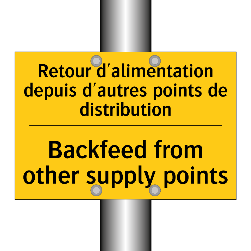 Retour d'alimentation depuis d'autres  /.../ - Backfeed from other supply points /.../