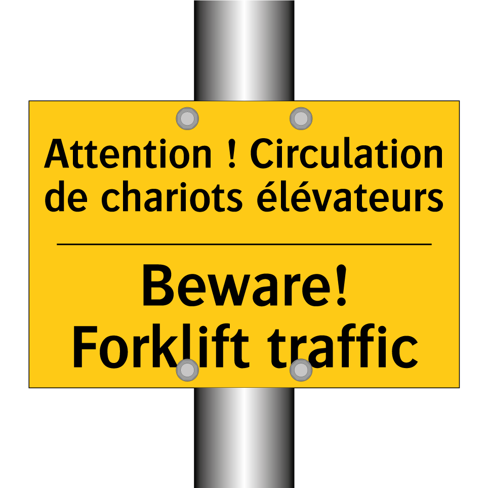 Attention ! Circulation de chariots  /.../ - Beware! Forklift traffic