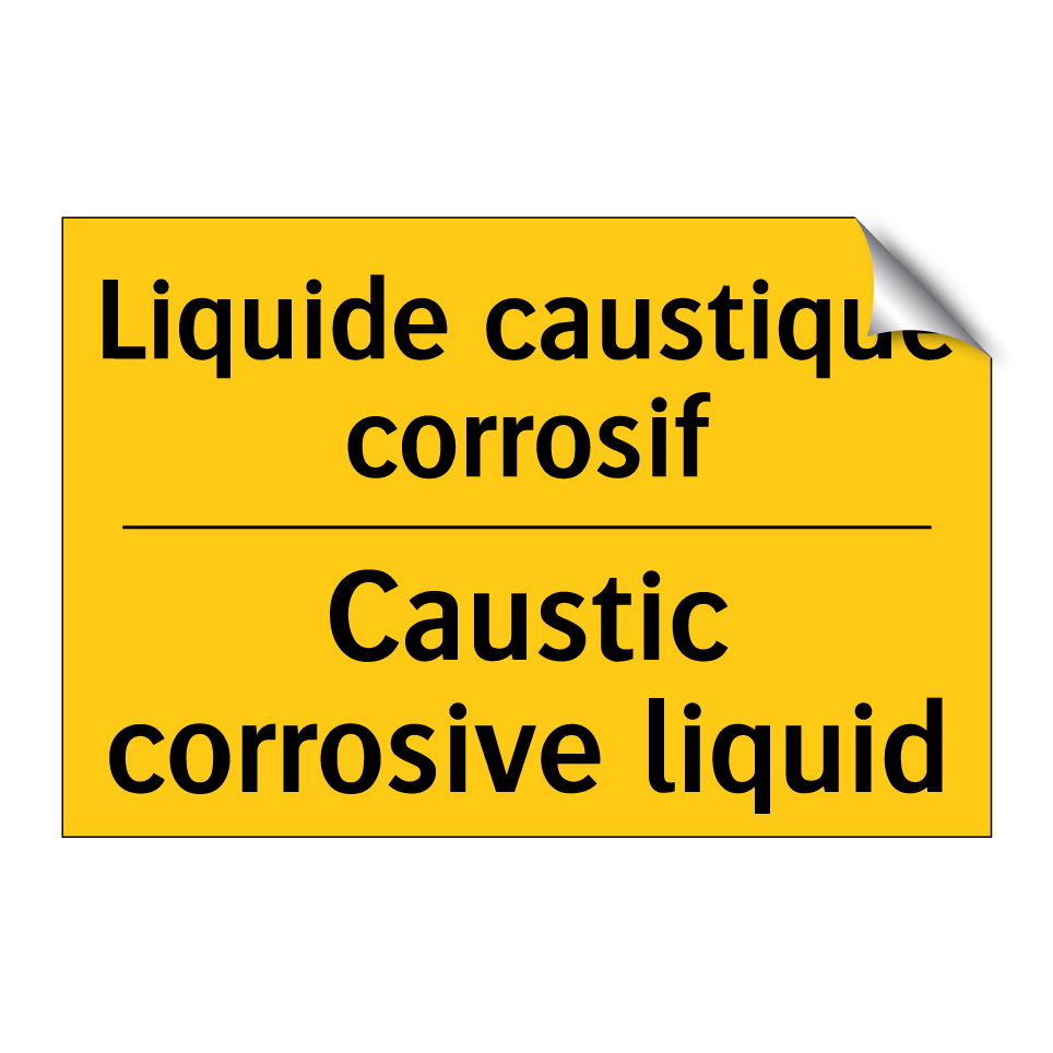 Liquide caustique corrosif - Caustic corrosive liquid