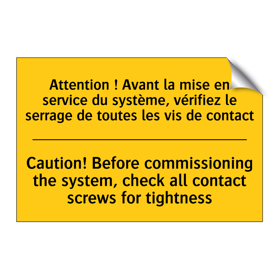 Attention ! Avant la mise en service  /.../ - Caution! Before commissioning  /.../