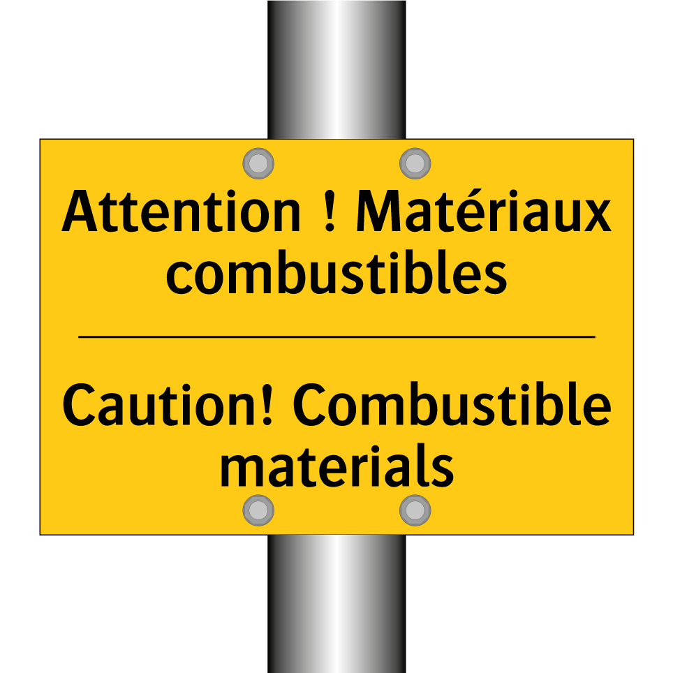 Attention ! Matériaux combustibles /.../ - Caution! Combustible materials