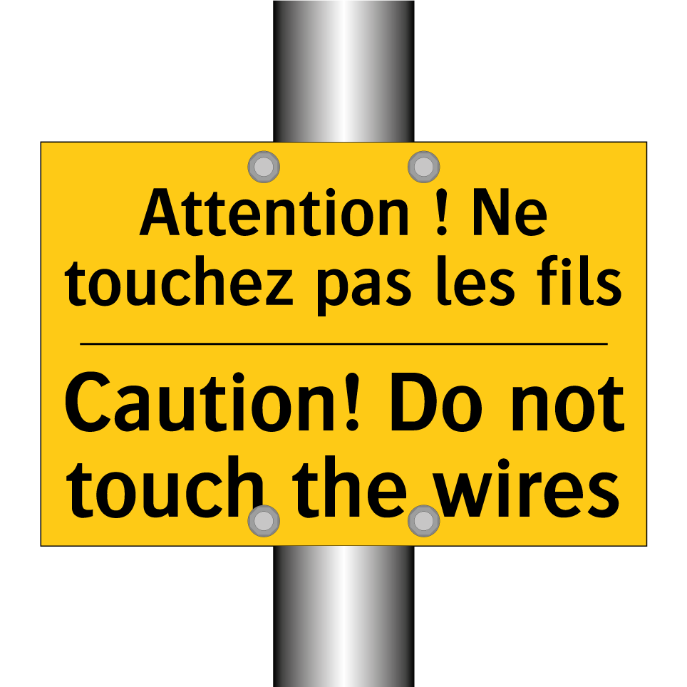 Attention ! Ne touchez pas les  /.../ - Caution! Do not touch the wires /.../