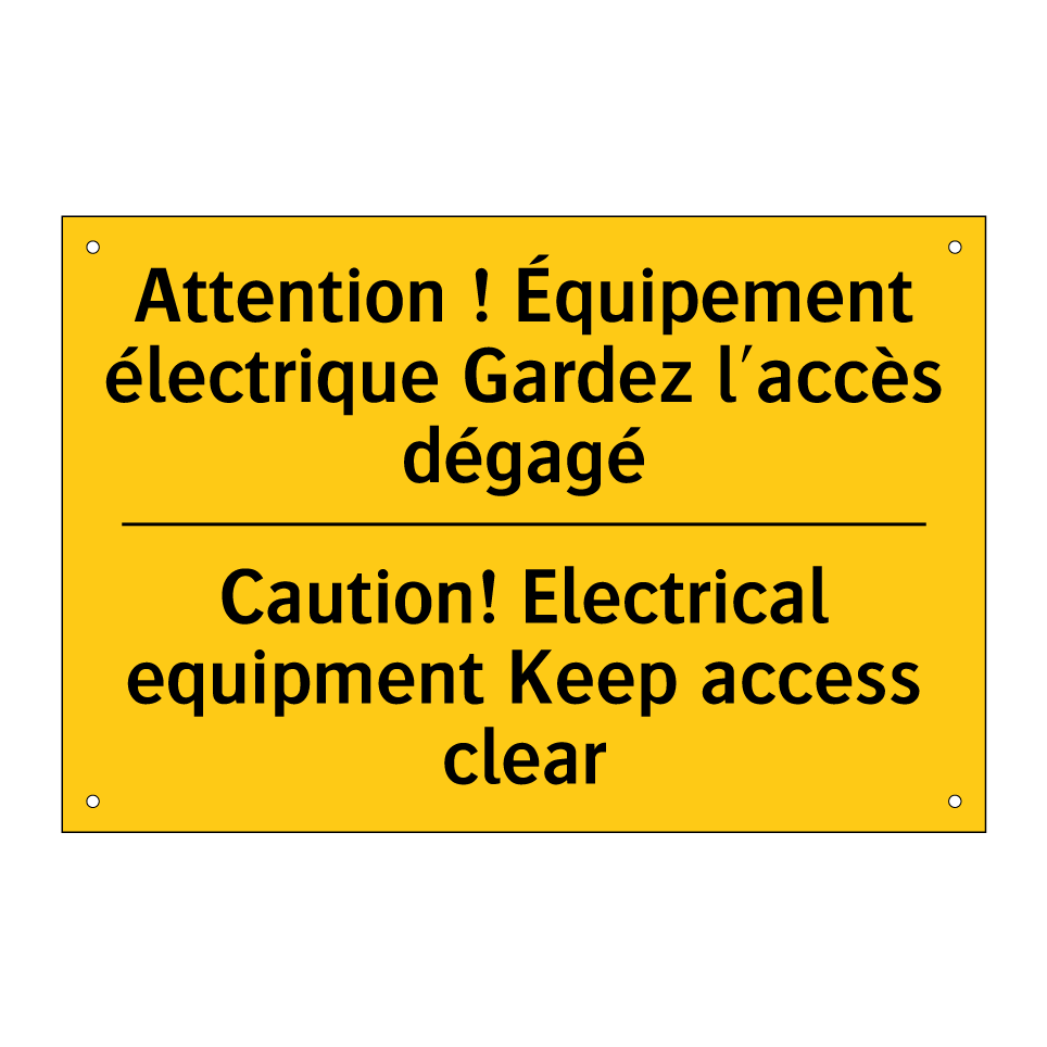 Attention ! Équipement électrique  /.../ - Caution! Electrical equipment  /.../