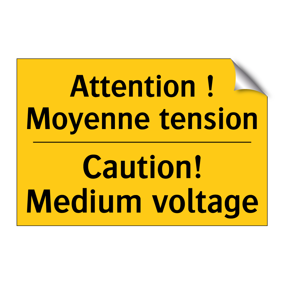 Attention ! Moyenne tension - Caution! Medium voltage