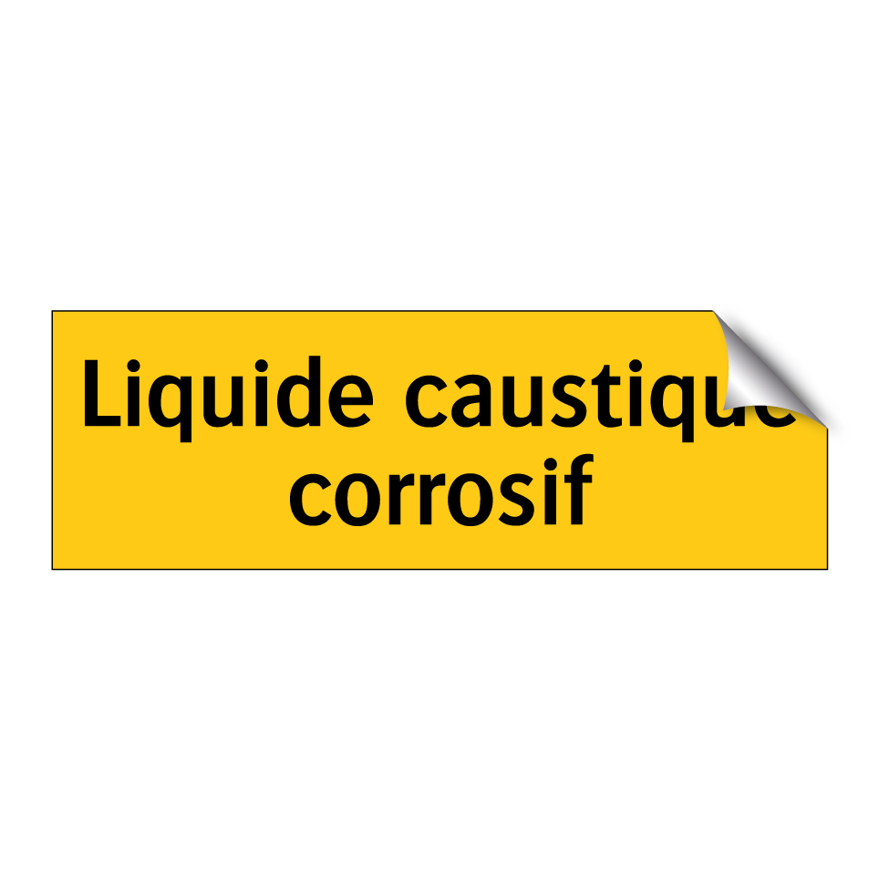 Liquide caustique corrosif