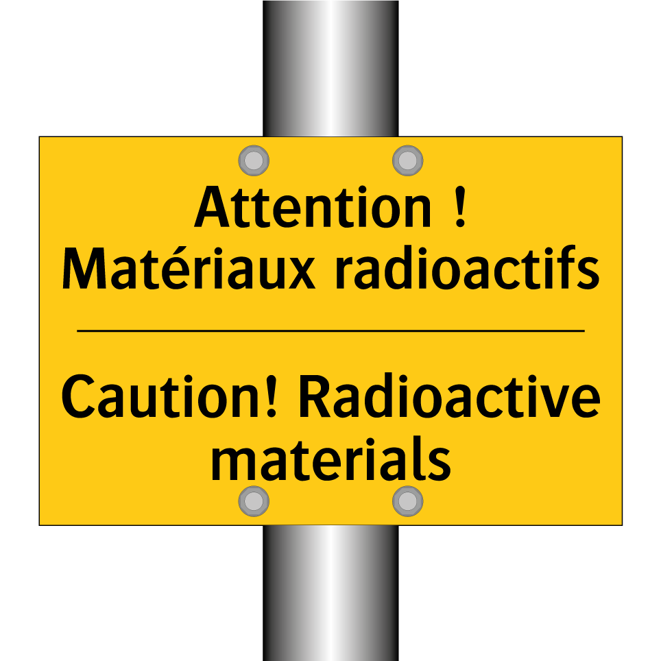 Attention ! Matériaux radioactifs /.../ - Caution! Radioactive materials