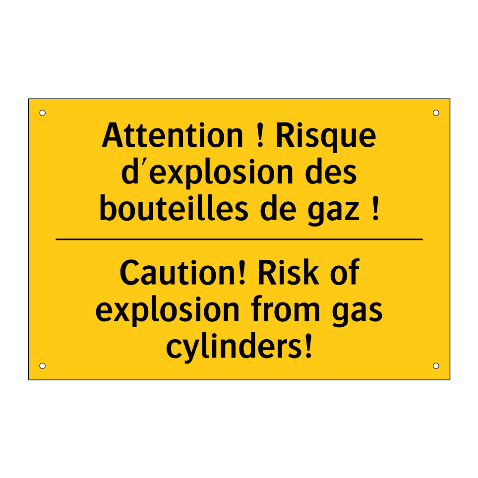 Attention ! Risque d'explosion  /.../ - Caution! Risk of explosion from  /.../