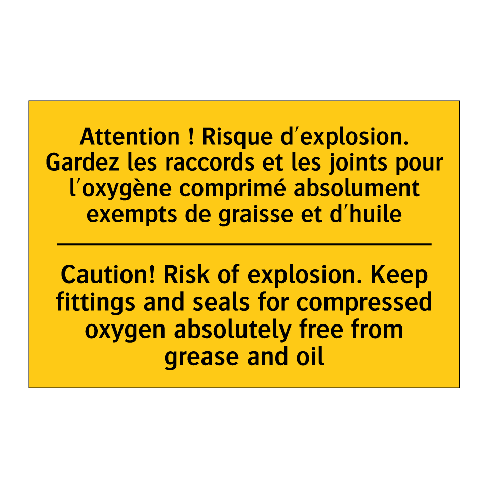 Attention ! Risque d'explosion.  /.../ - Caution! Risk of explosion. Keep  /.../