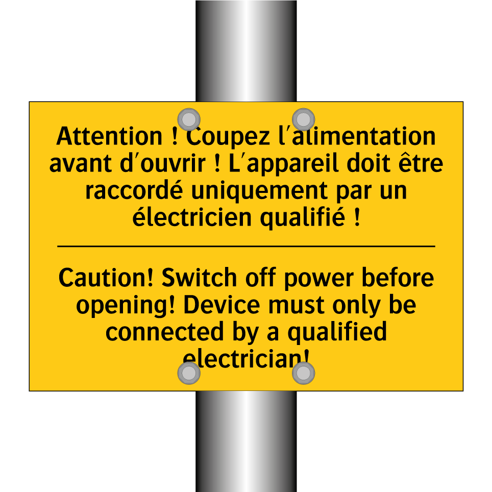 Attention ! Coupez l'alimentation  /.../ - Caution! Switch off power before  /.../