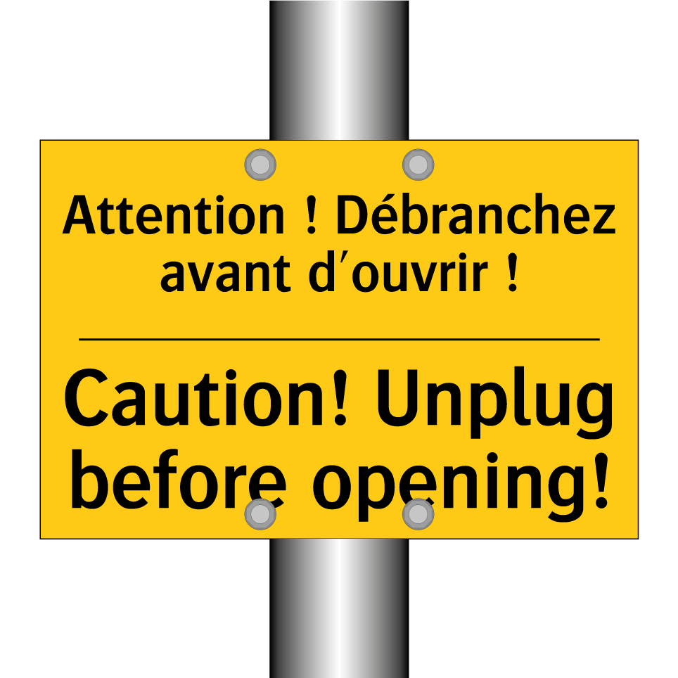 Attention ! Débranchez avant d'ouvrir  /.../ - Caution! Unplug before opening! /.../