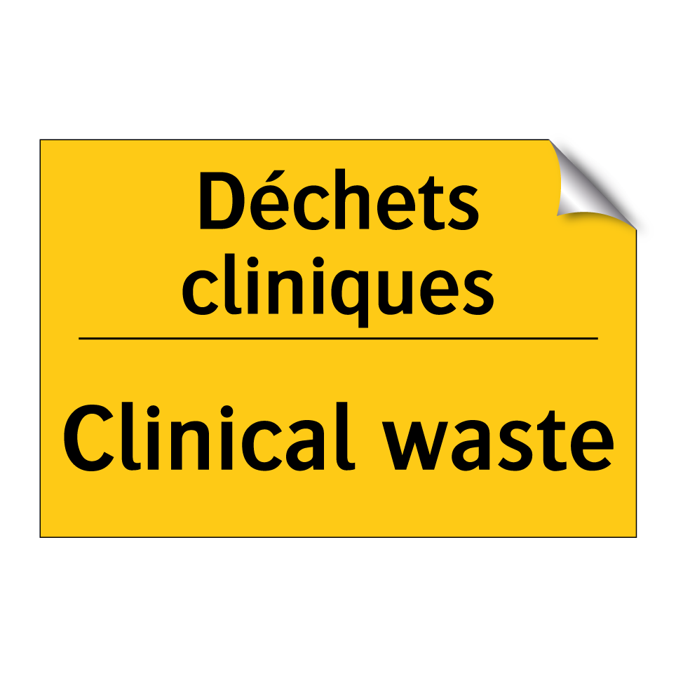 Déchets cliniques - Clinical waste