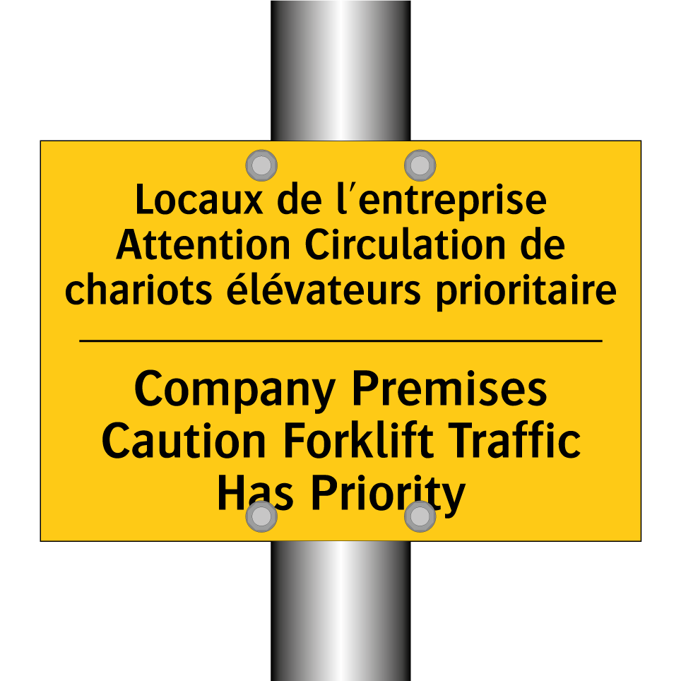 Locaux de l'entreprise Attention  /.../ - Company Premises Caution Forklift  /.../