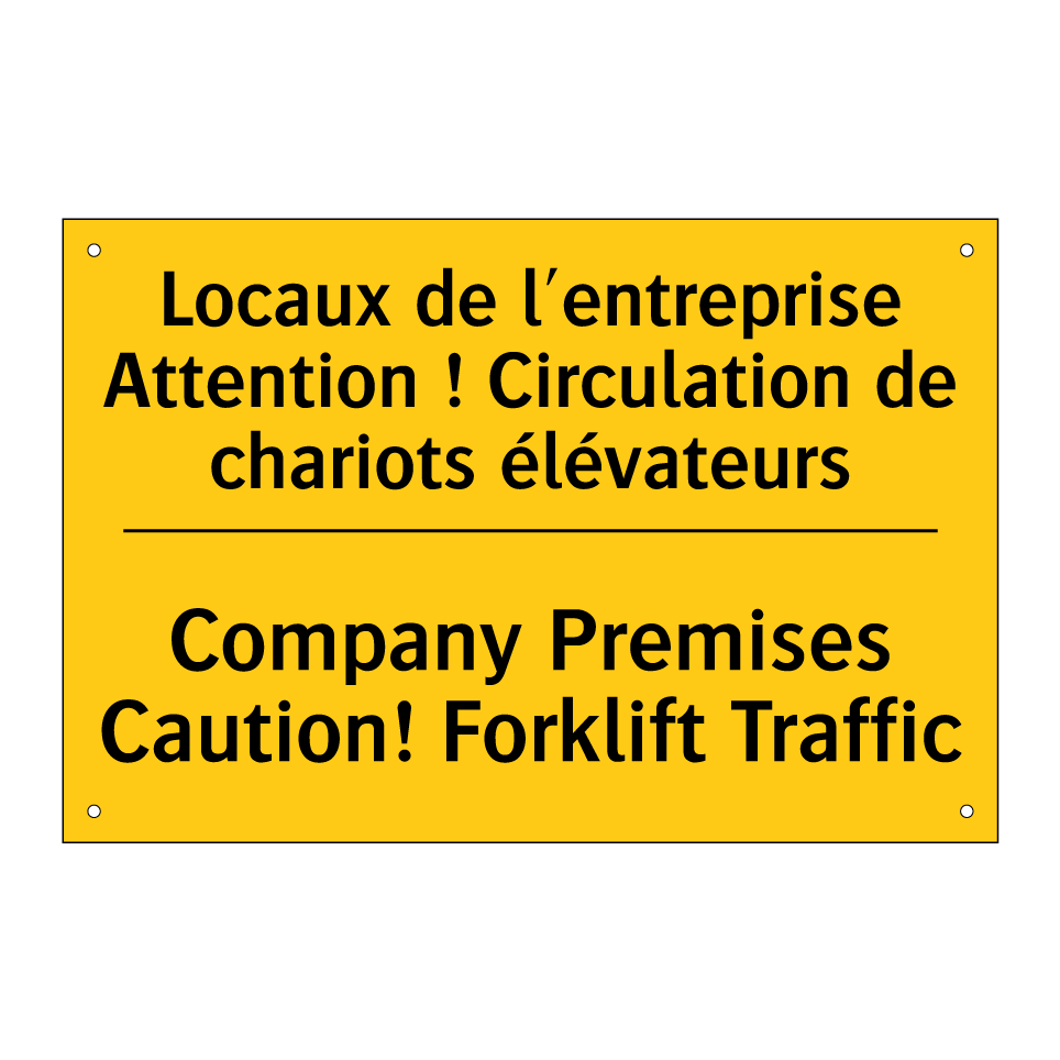 Locaux de l'entreprise Attention  /.../ - Company Premises Caution! Forklift  /.../