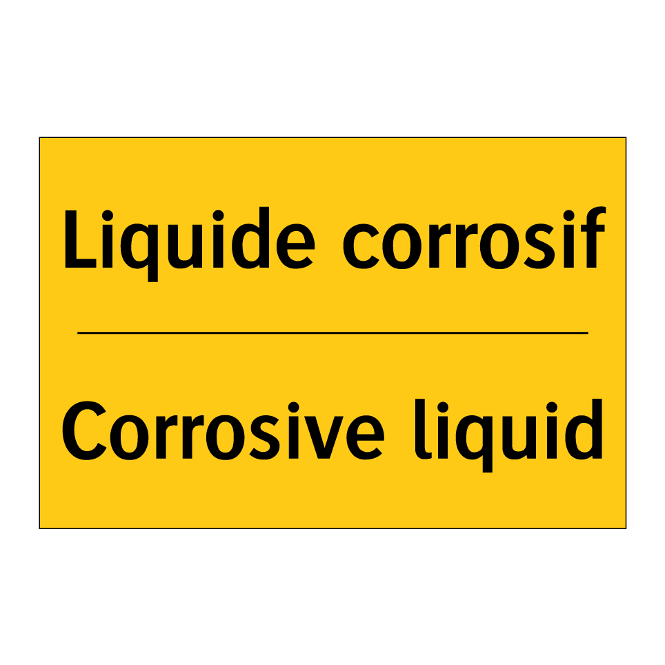 Liquide corrosif - Corrosive liquid