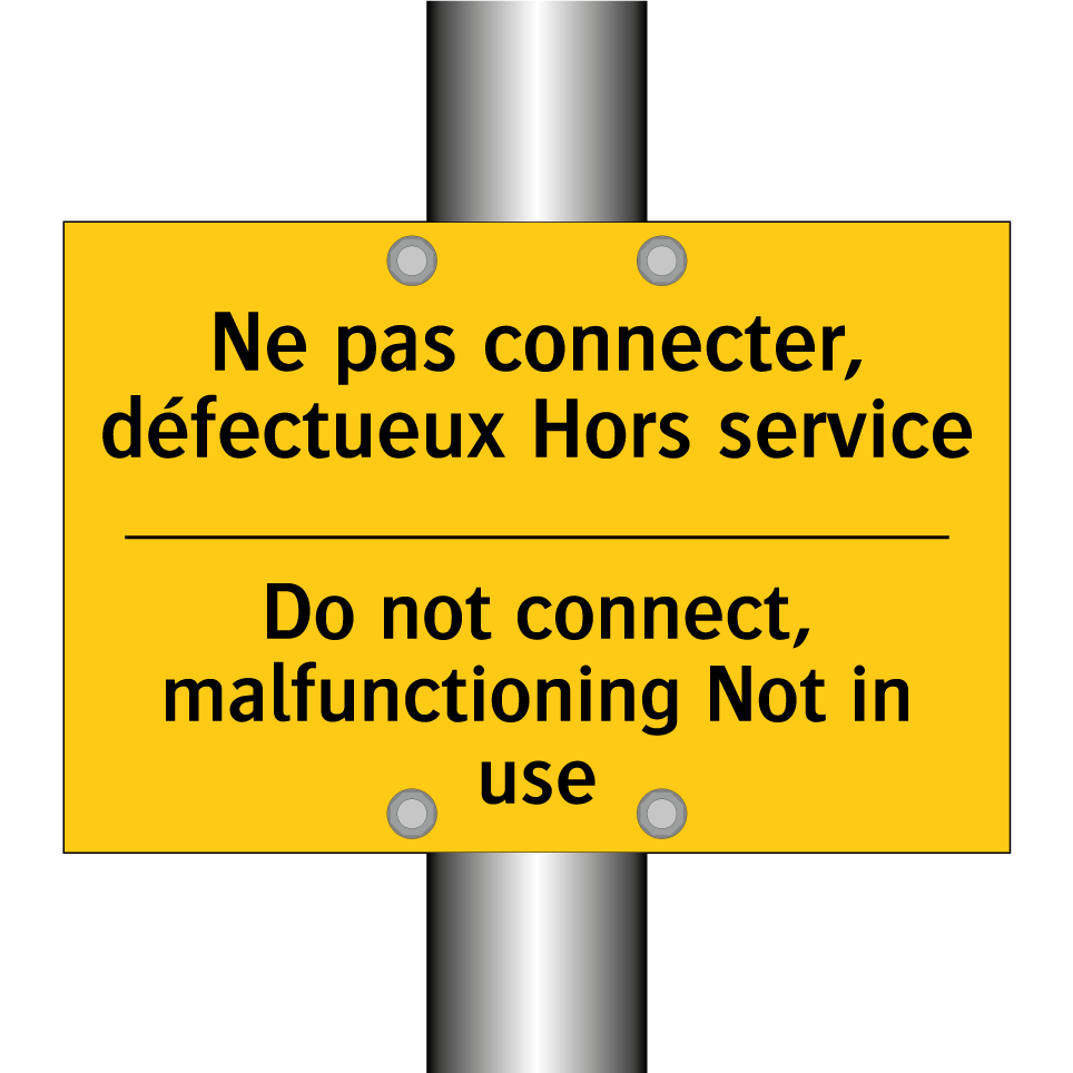 Ne pas connecter, défectueux Hors  /.../ - Do not connect, malfunctioning  /.../