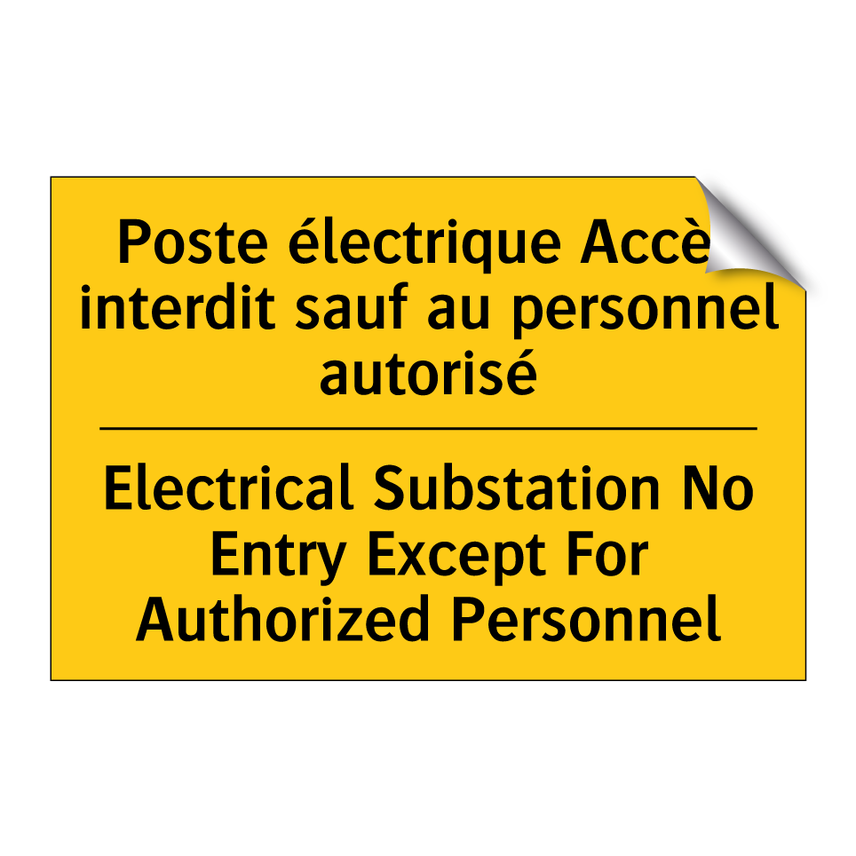 Poste électrique Accès interdit  /.../ - Electrical Substation No Entry  /.../