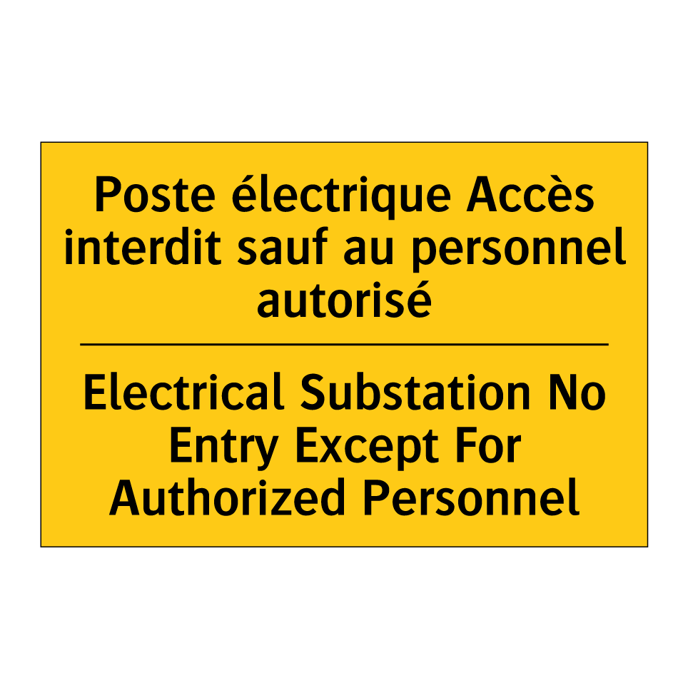 Poste électrique Accès interdit  /.../ - Electrical Substation No Entry  /.../