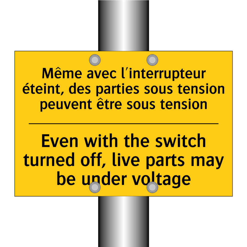 Même avec l'interrupteur éteint,  /.../ - Even with the switch turned off,  /.../