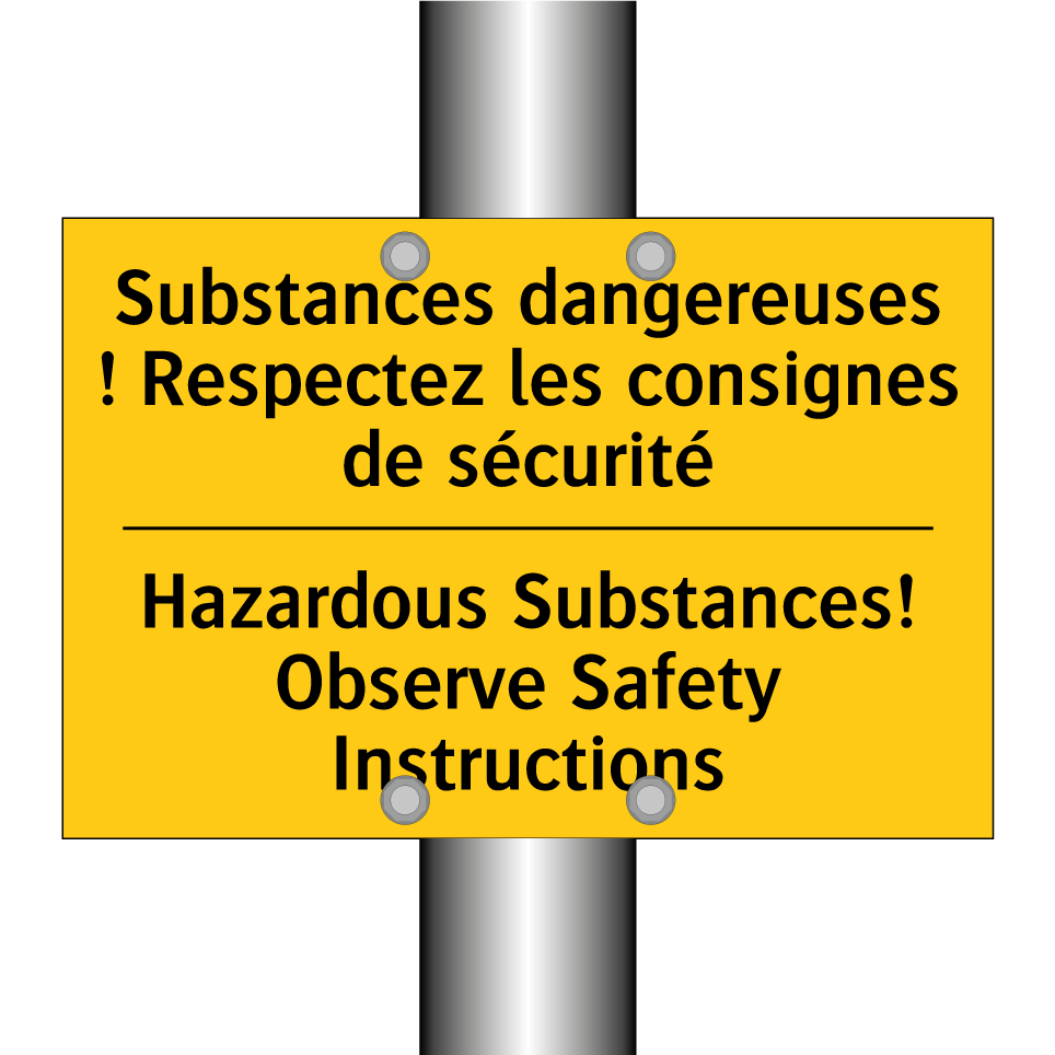 Substances dangereuses ! Respectez  /.../ - Hazardous Substances! Observe  /.../
