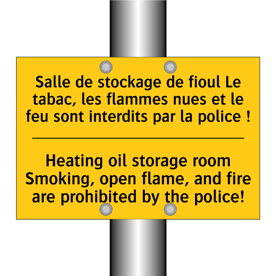 Salle de stockage de fioul Le  /.../ - Heating oil storage room Smoking,  /.../
