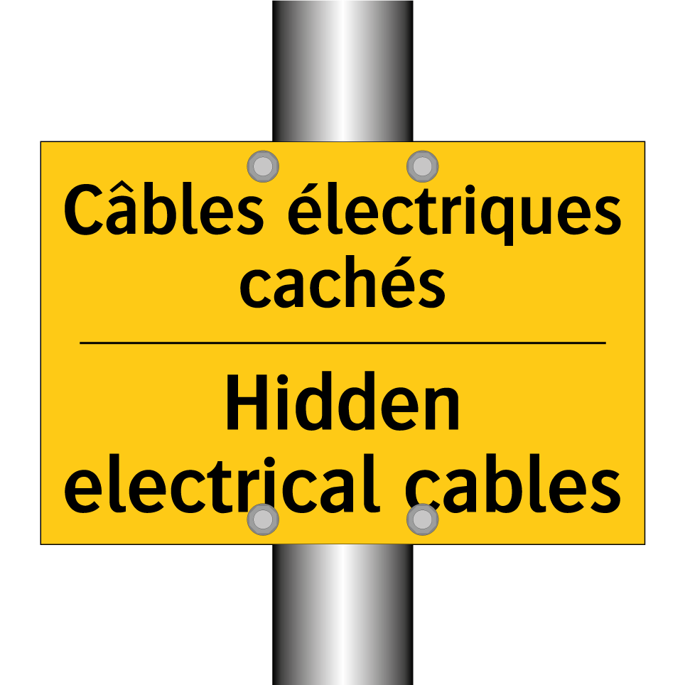 Câbles électriques cachés - Hidden electrical cables