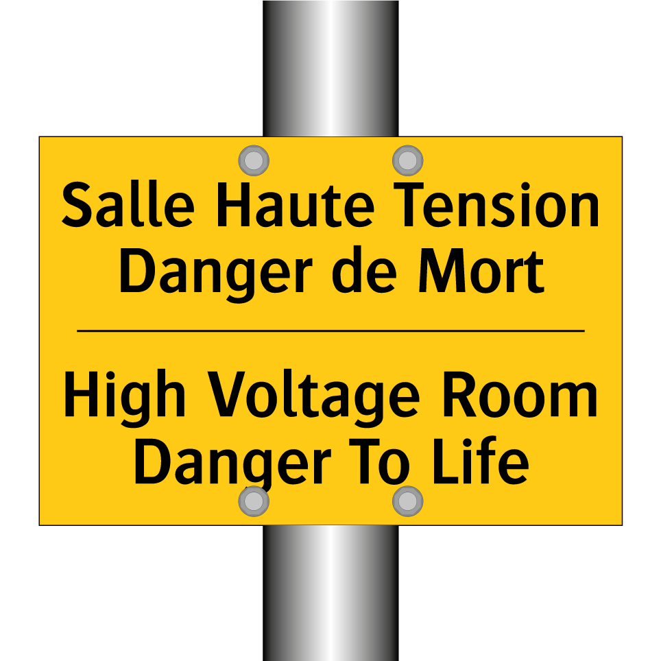 Salle Haute Tension Danger de  /.../ - High Voltage Room Danger To Life /.../