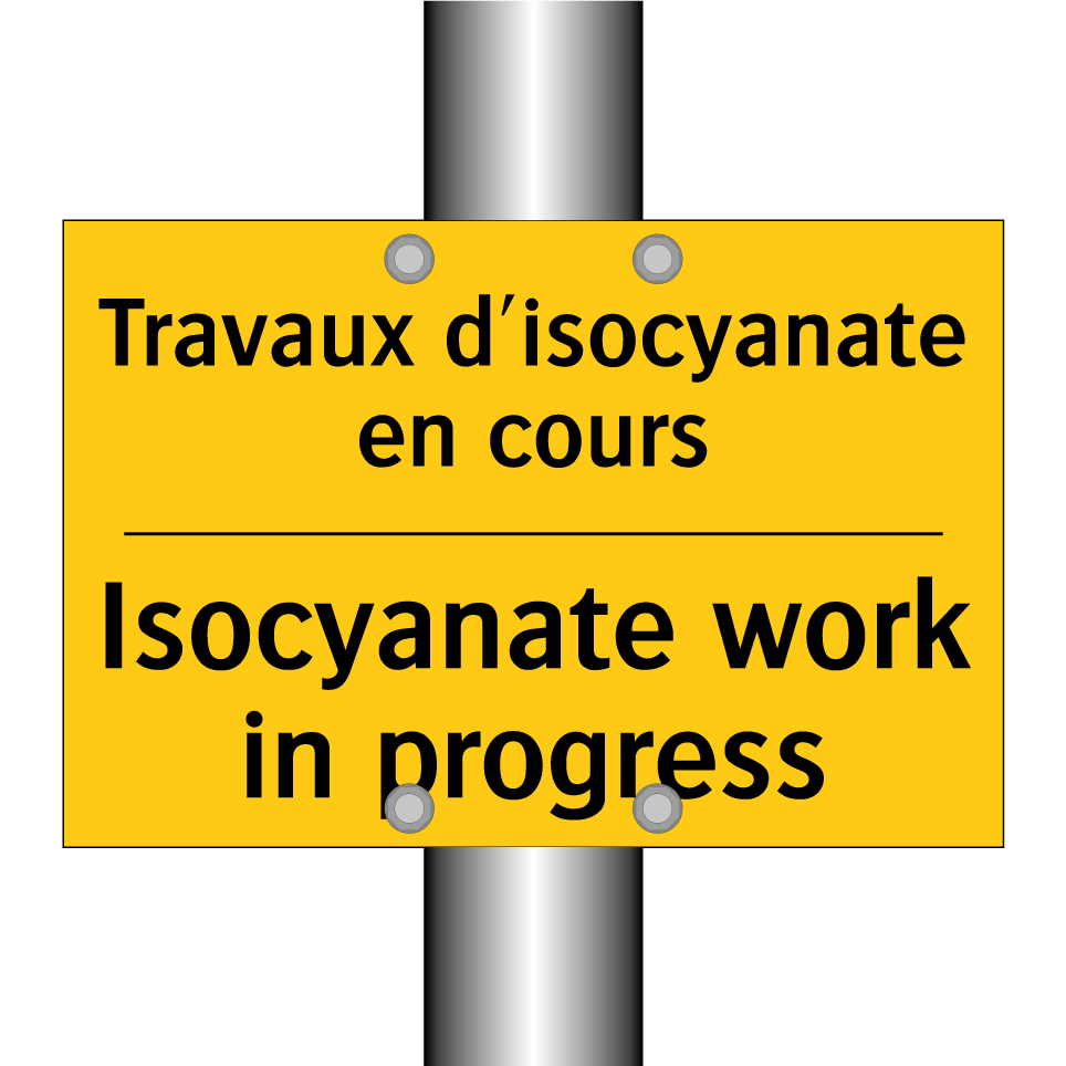 Travaux d'isocyanate en cours - Isocyanate work in progress