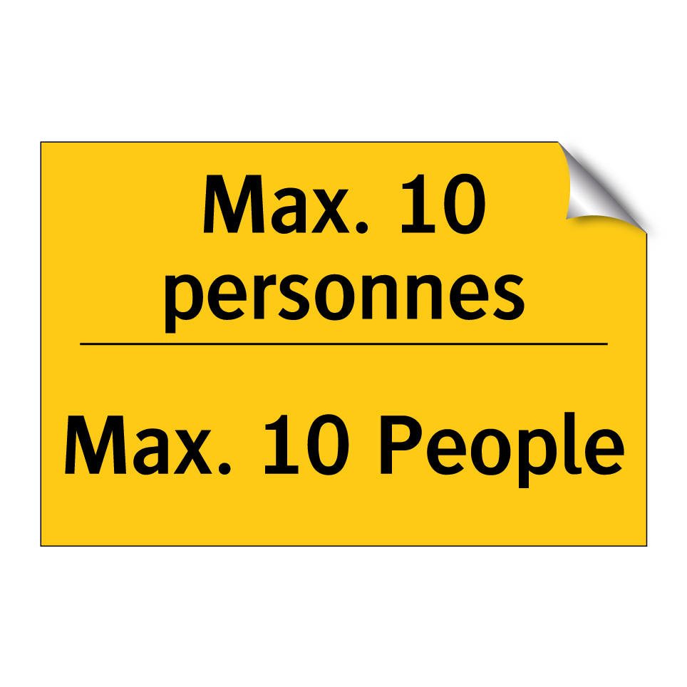 Max. 10 personnes - Max. 10 People