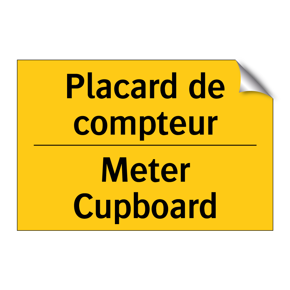 Placard de compteur - Meter Cupboard