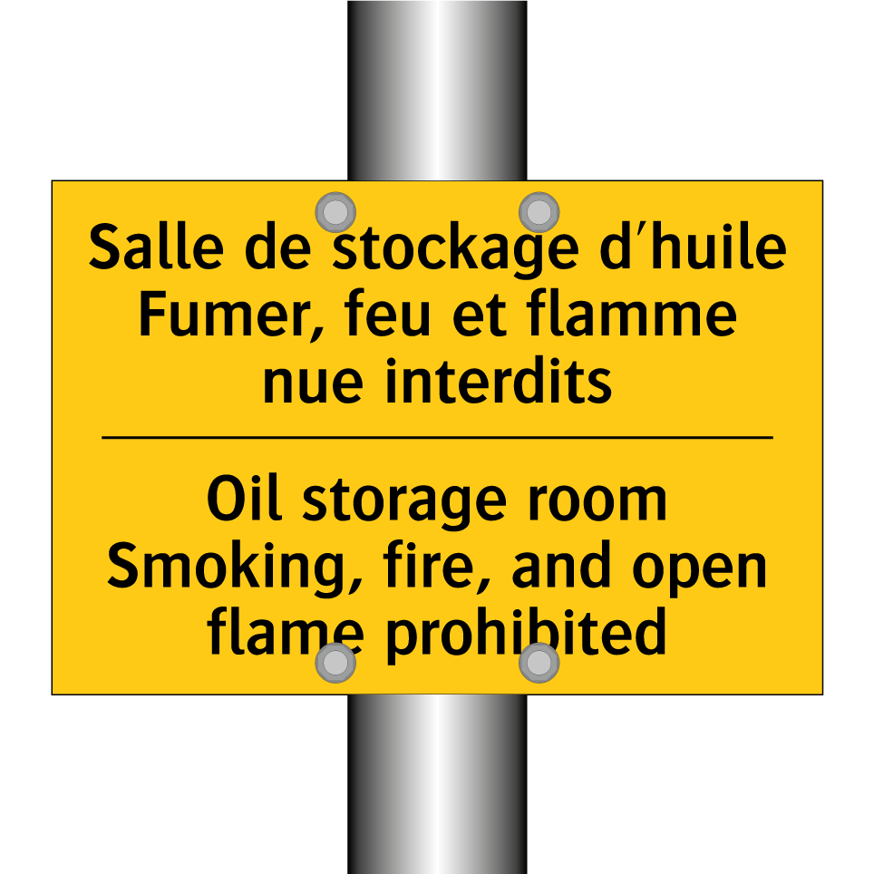 Salle de stockage d'huile Fumer,  /.../ - Oil storage room Smoking, fire,  /.../