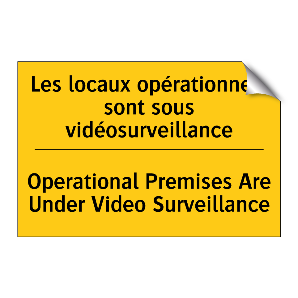 Les locaux opérationnels sont  /.../ - Operational Premises Are Under  /.../