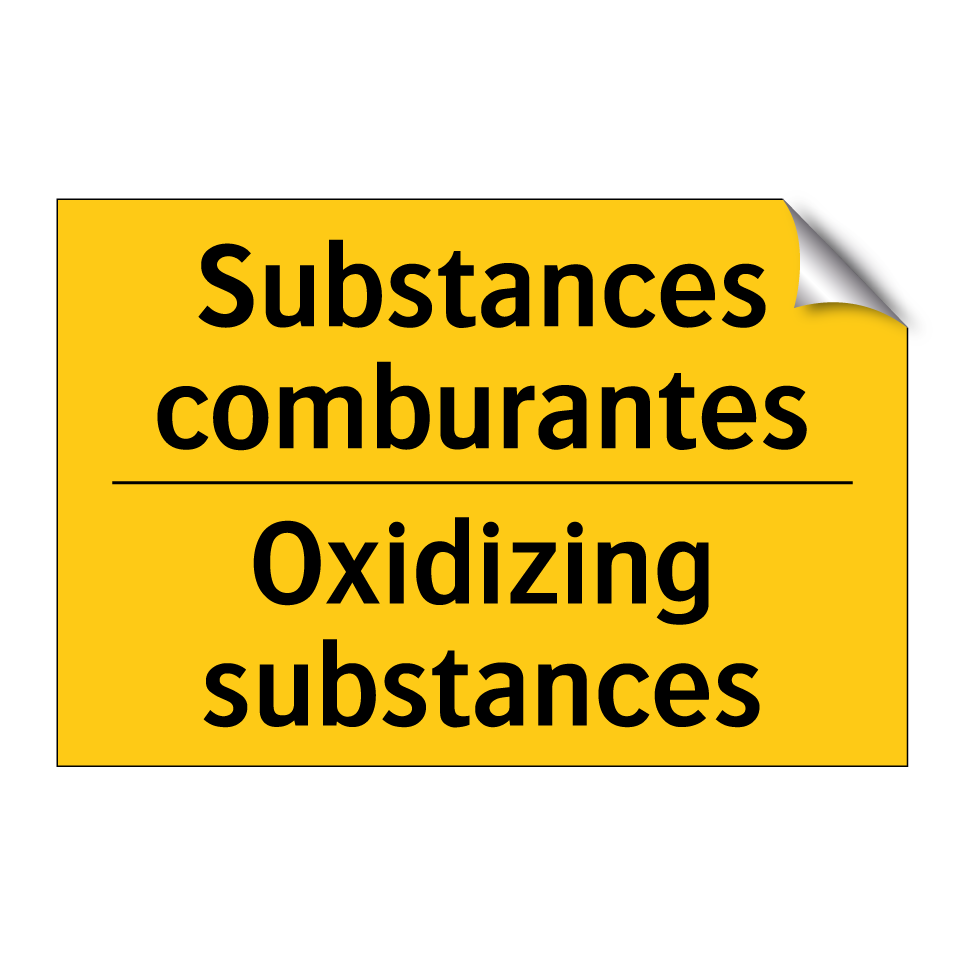 Substances comburantes - Oxidizing substances