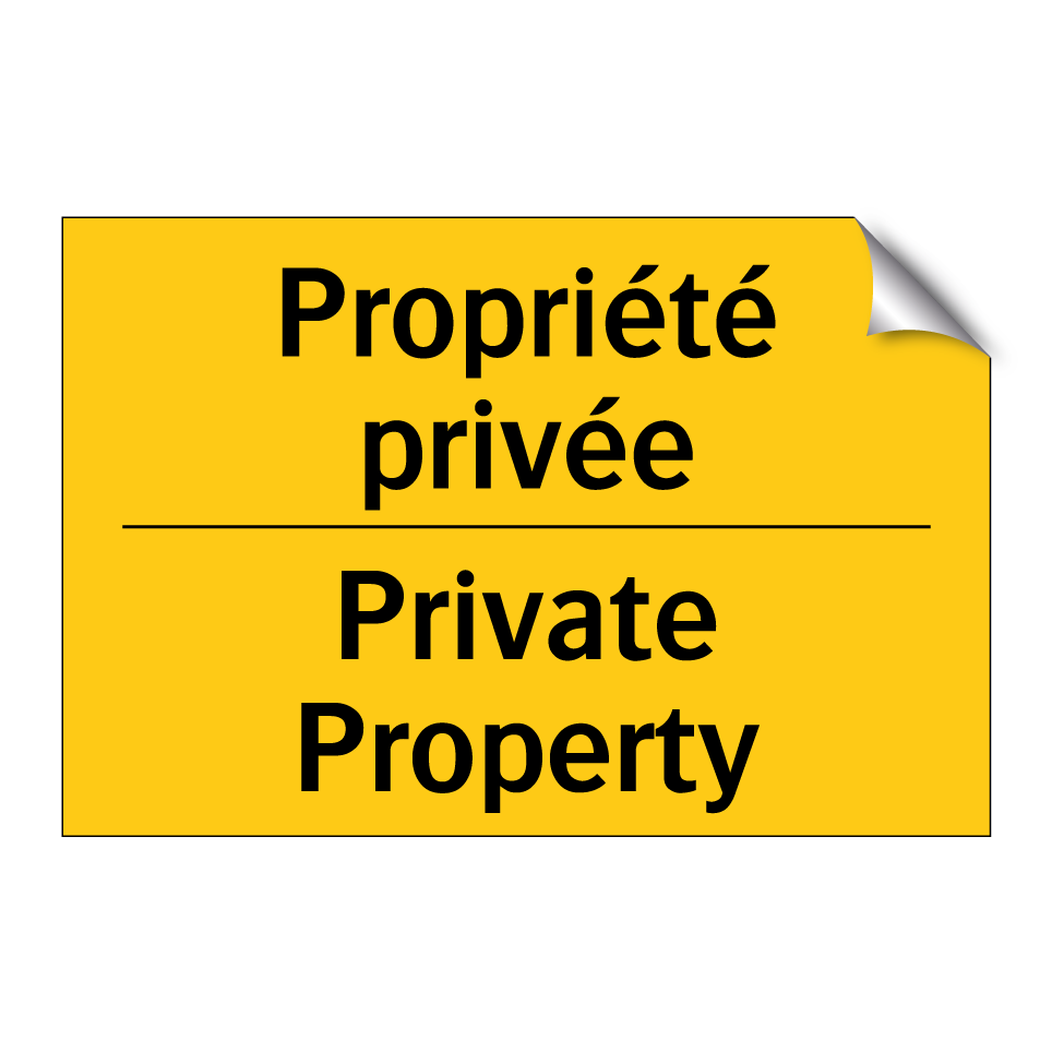 Propriété privée - Private Property