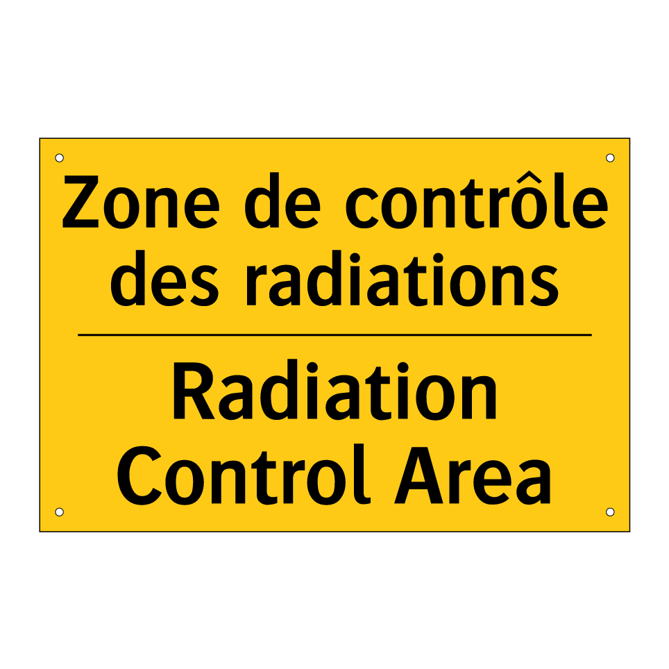 Zone de contrôle des radiations /.../ - Radiation Control Area