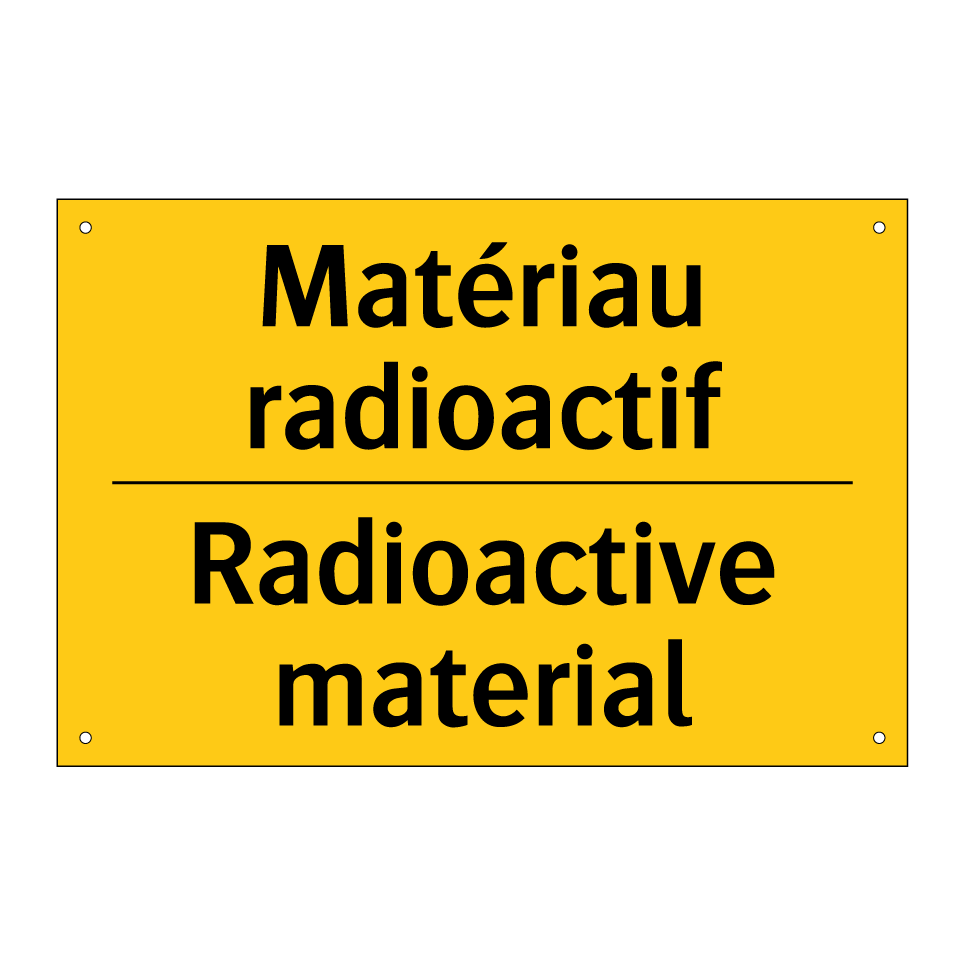 Matériau radioactif - Radioactive material
