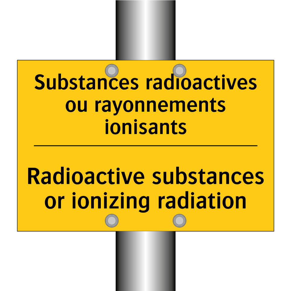 Substances radioactives ou rayonnements  /.../ - Radioactive substances or ionizing  /.../
