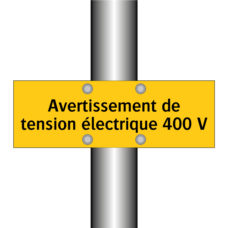 Avertissement de tension électrique 400 V