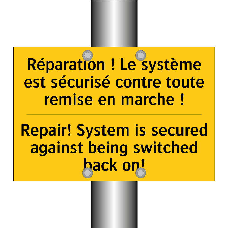 Réparation ! Le système est sécurisé  /.../ - Repair! System is secured against  /.../