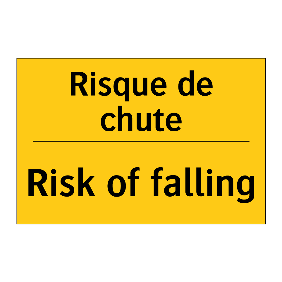 Risque de chute - Risk of falling