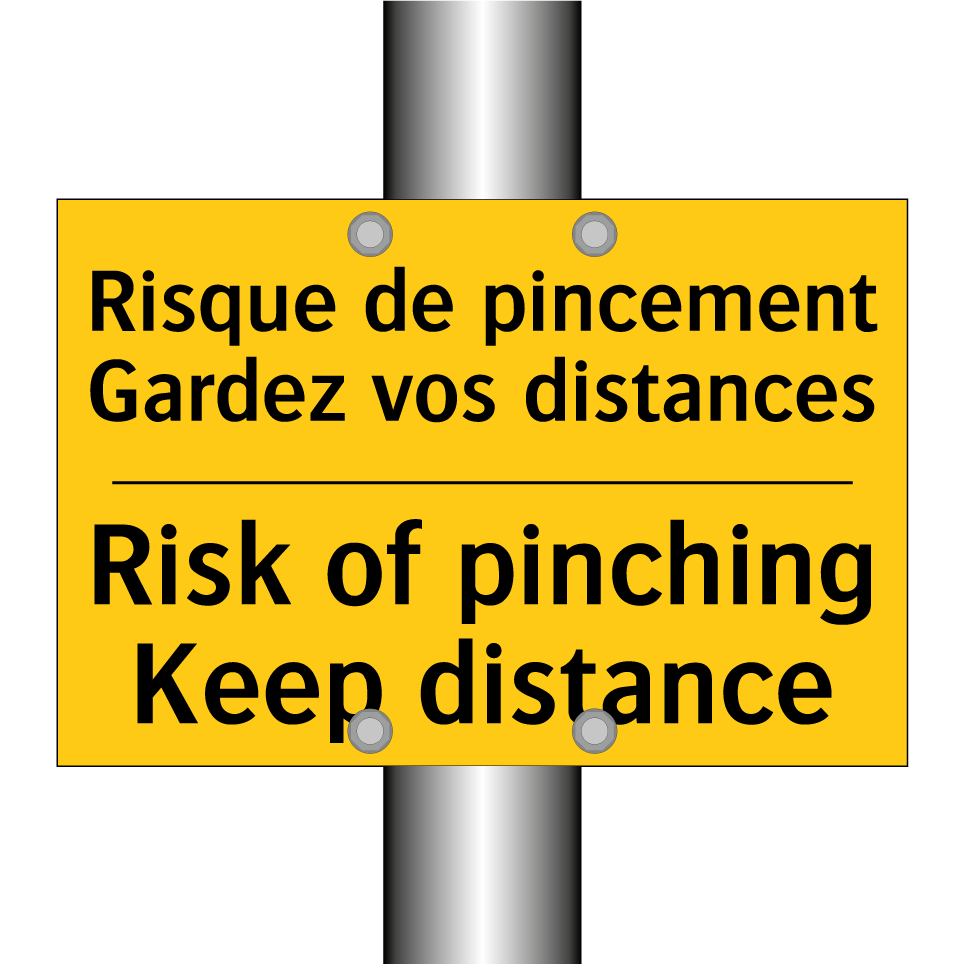 Risque de pincement Gardez vos  /.../ - Risk of pinching Keep distance