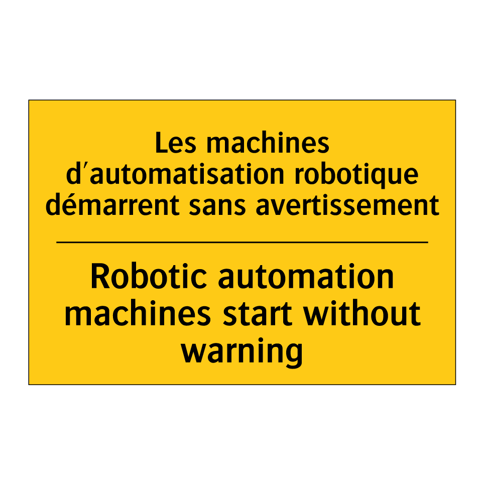 Les machines d'automatisation  /.../ - Robotic automation machines start  /.../