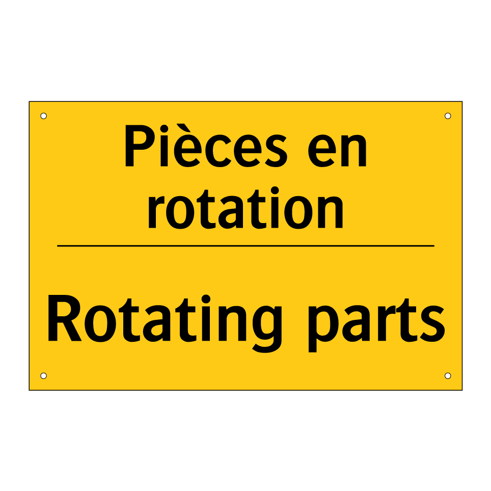 Pièces en rotation - Rotating parts