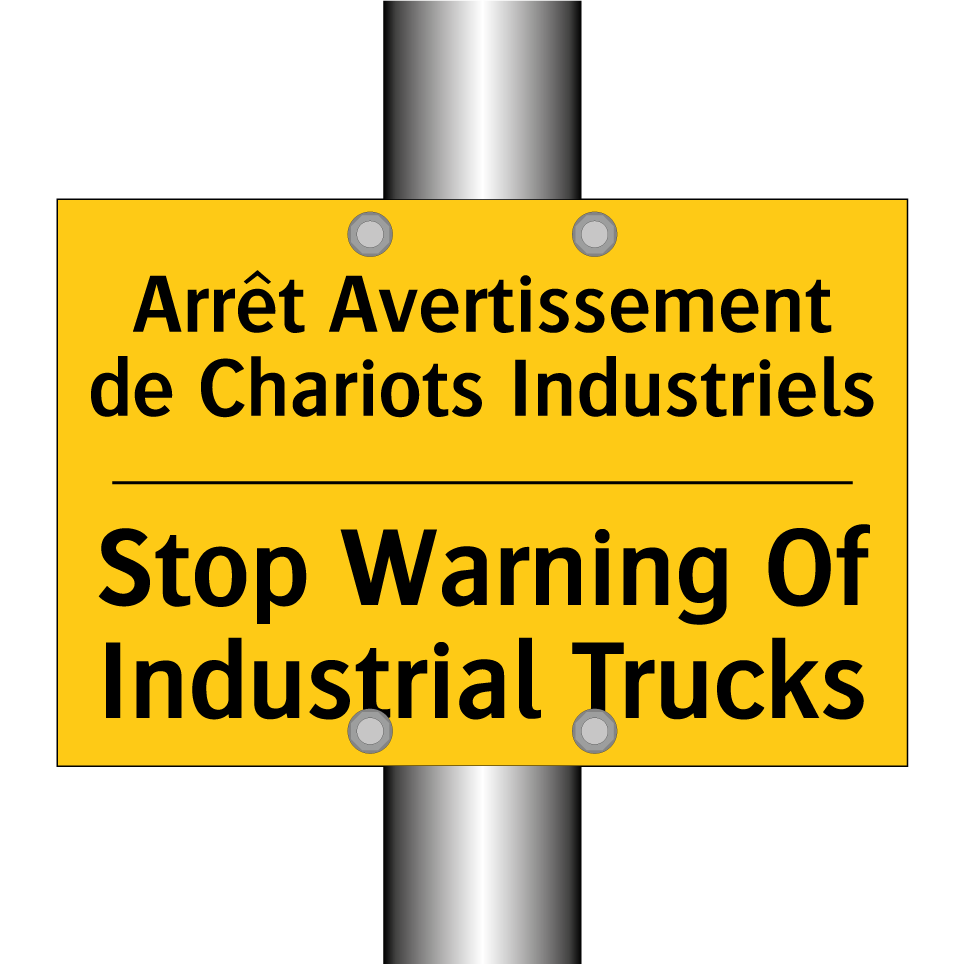 Arrêt Avertissement de Chariots  /.../ - Stop Warning Of Industrial Trucks /.../