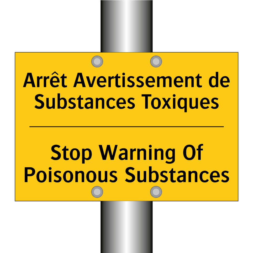Arrêt Avertissement de Substances  /.../ - Stop Warning Of Poisonous Substances /.../