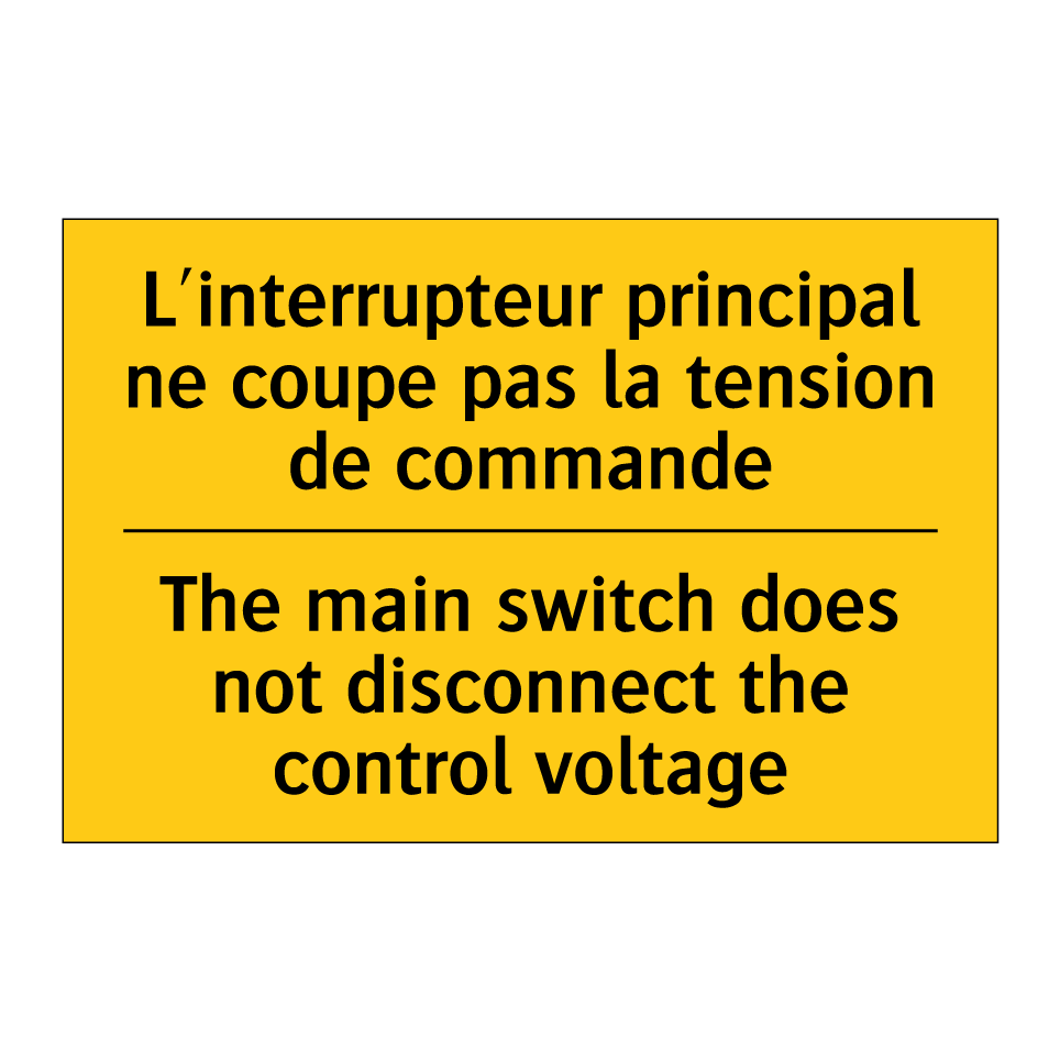 L'interrupteur principal ne coupe  /.../ - The main switch does not disconnect  /.../